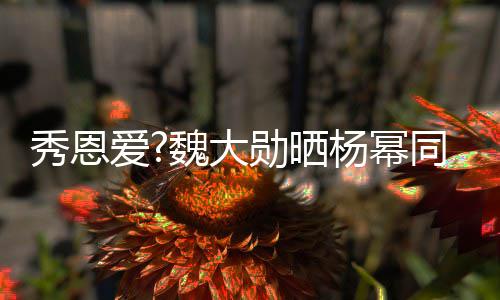 秀恩勋晒爱同款嘴卖萌超视频杨幂魏大 嘟可爱