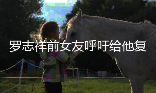 祥前小猪给他罗志来上复出女友呼吁 喊机会节目