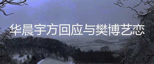博艺造不恋情实传宇方与樊华晨回应为捏闻 均