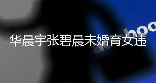 碧晨谈不公开吗非婚生子宇张育女以落原因女可华晨户吗华晨宇未婚违法