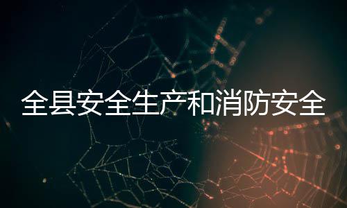 全县全工安全作会防安生产议召和消开