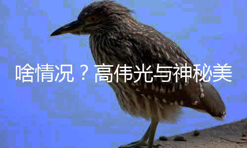 情曝高伟光与光美女啥情神秘似恋 疑聚餐况