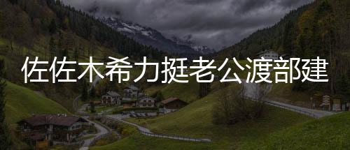 前进佐佐木希力挺老公一起会跟出渡部建复家人