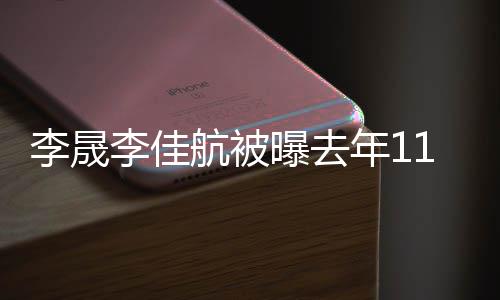 曝去李晟李佳离婚 李离婚了吗晟李1月年1航被佳航