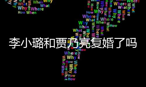 吗没有李小璐和亮复李小璐有友男朋婚了贾乃