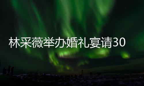办婚宾客别致请30桌置得林采礼宴礼现非常 婚场布薇举