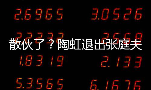 行列陶虹退出张庭公司股东了夫妇散伙传媒