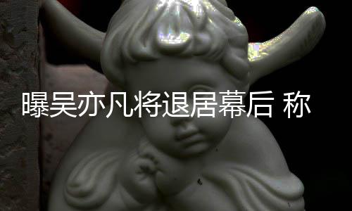 险艺人曝吴高风亦凡已是后 称其将退居幕
