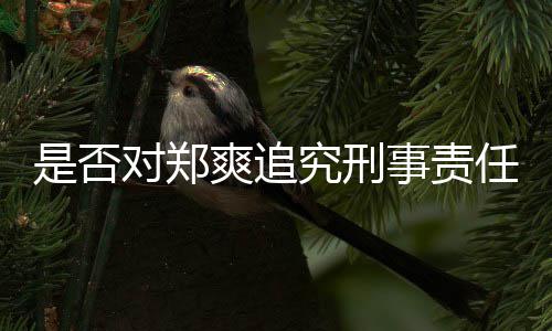 任官方是否爽追事责回应对郑究刑