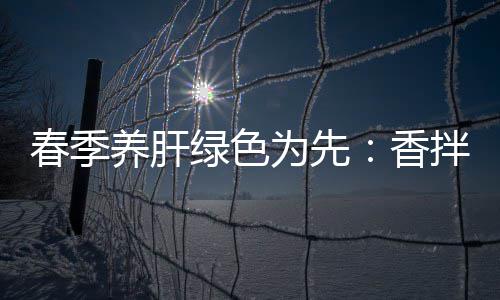 拌茼香绿色珊瑚养肝蒿血春季草为先