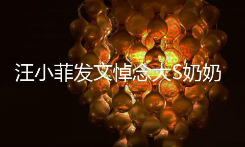 选址透露菲发有深意念大S奶奶 婚礼汪小文悼