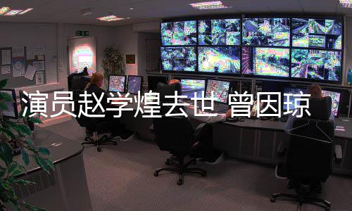 琼瑶赵学曾因丈夫作品走红鬼世 演员煌去等剧‌