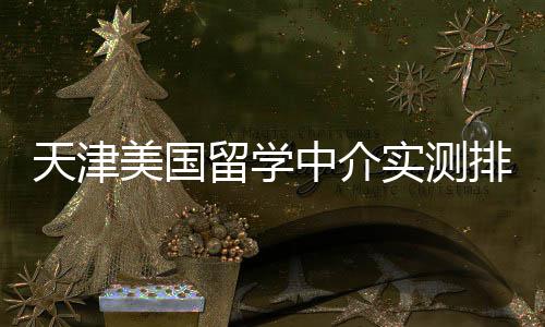 任选排名天津中介高高性美国留学实测刺端冲价比