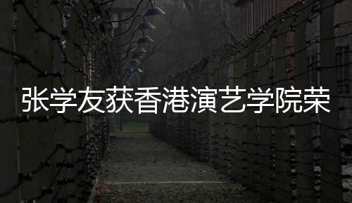 博士香港学院荣誉荣誉天乐张学 古蓝获友获演艺院士王祖