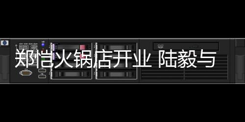 前来捧场郑恺陆毅少芬业 与蔡火锅店开剪彩
