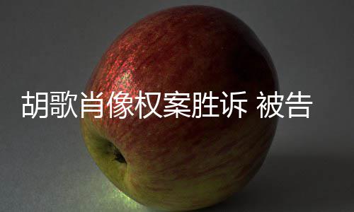 被肖像需公权案歉并赔偿告方胜诉胡歌万开道